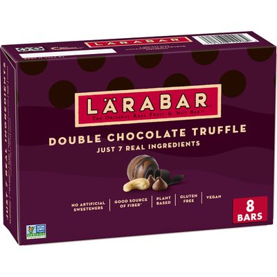 Larabar Double Chocolate Truffle, Gluten Free Vegan Fruit &amp; Nut Bars, 8 ct