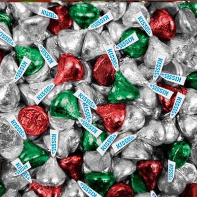 Hershey Kisses Christmas Foil red green silver Hershey&#39;s 2 pounds SPECIAL BUY