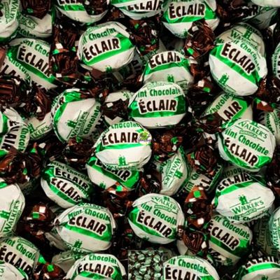Walkers Mint Toffees (Chocolate Centre) 250 gram bag (1/4 kilo)