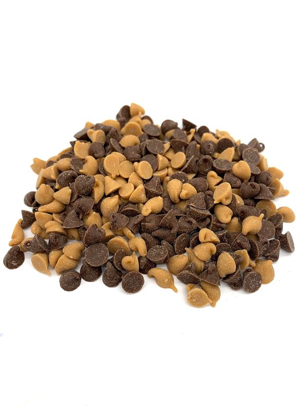 Mini Peanut Butter Chocolate Chips (1lb. Resealable Zip Lock Bag)