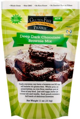 Gluten-Free Prairie Deep Dark Chocolate Brownie Mix, Certified Gluten Free Purity Protocol, Non-GMO, 11 Ounces (Pack of 2)