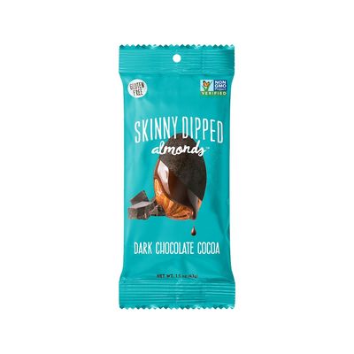SKINNY DIPPED ALMONDS Dark Chocolate Covered Almonds, 1.2 oz., 10 Bags/Pack (EDT00837/WWT07 )