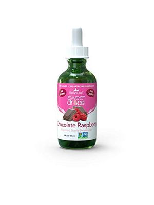 SweetLeaf Sweet Drops - Flavored Stevia Liquid Sweetener, Organic Stevia Extract, Zero Calories, Gluten Free, Keto Friendly, Non GMO, Natural Flavors, Sugar Alternative - Chocolate Raspberry, 2 Fl Oz