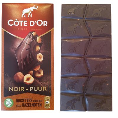 Cote dOr Dark Chocolate with Hazelnuts | Cte d&#39;Or Chocolate Dark | Belgian Dark Chocolate | Belgian Chocolate Bar | Total Weight 6.34 ounce