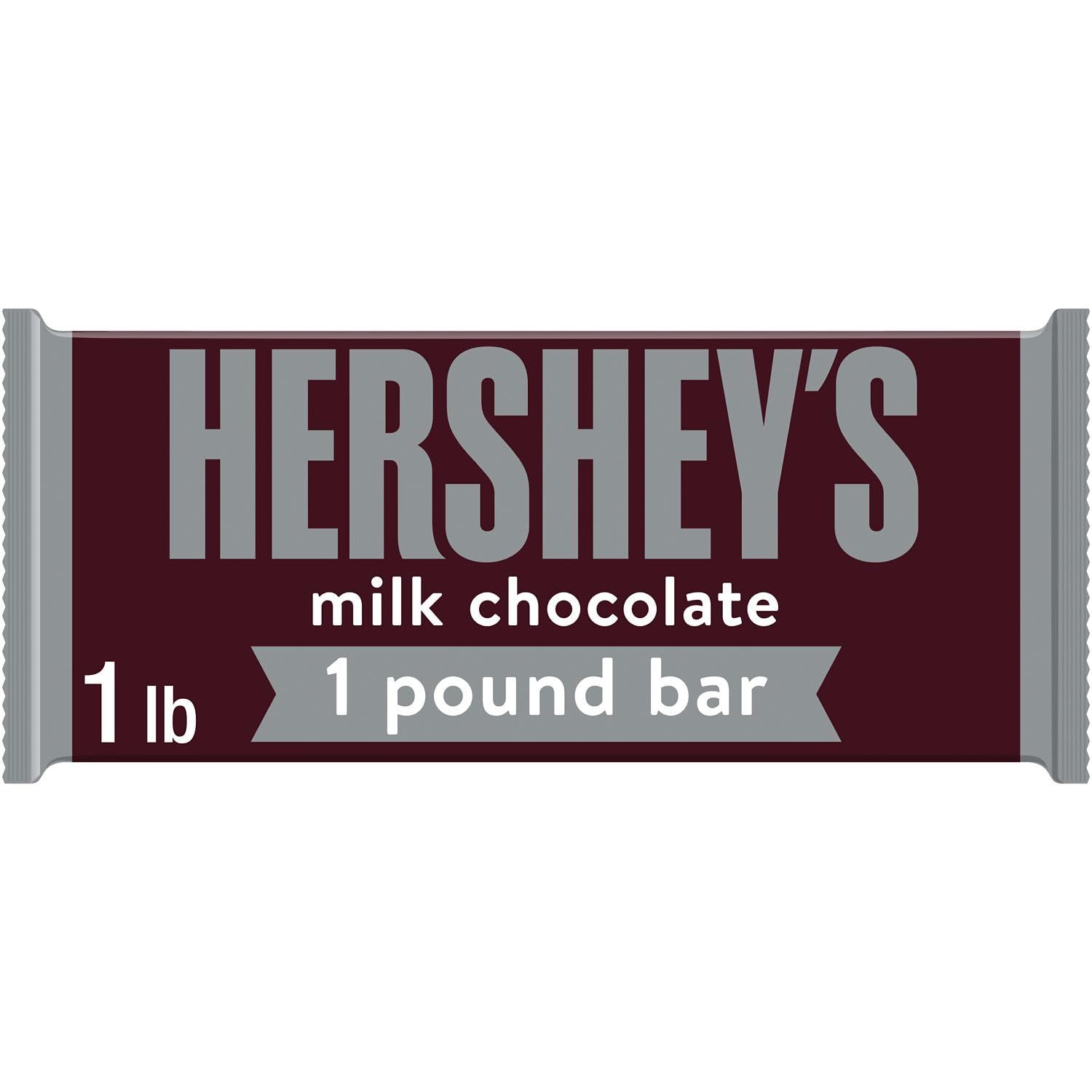 HERSHEY&#39;S Milk Chocolate Candy Gift Bar, 1 lb