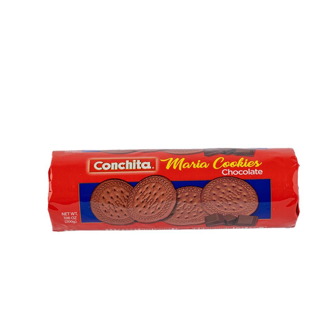 Conchita Chocolate Maria Cookies - Versatile Snack, Dessert, or Breakfast Food - 7 oz (Pack of 1)