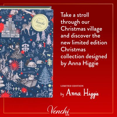 Venchi - Christmas Collection - Large Gift Book With Assorted Chocolates, 7.05 oz - Great Gift Idea - Gluten Free