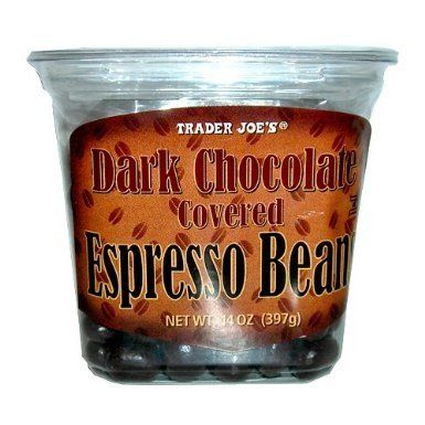Trader Joe's Dark Chocolate Covered Espresso Beans (Pack of 2)