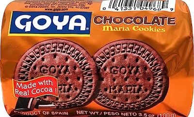 Goya Foods Maria Cookies Chocolate, 3.5 Ounce (Pack of 32)