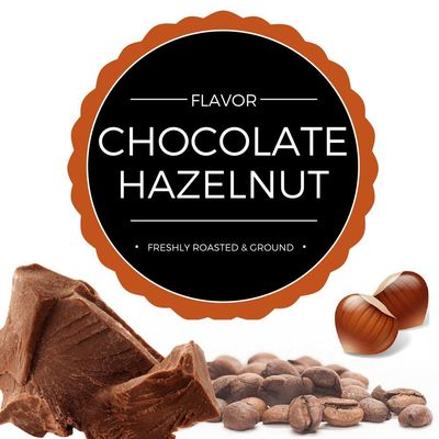 Stone Street Flavored Ground Coffee, Chocolate Hazelnut, Freshly Roasted, 100% Colombian Arabica, Gourmet Coffee, Medium Roast, Sweet Chocolately Nutty Flavor, 1 LB