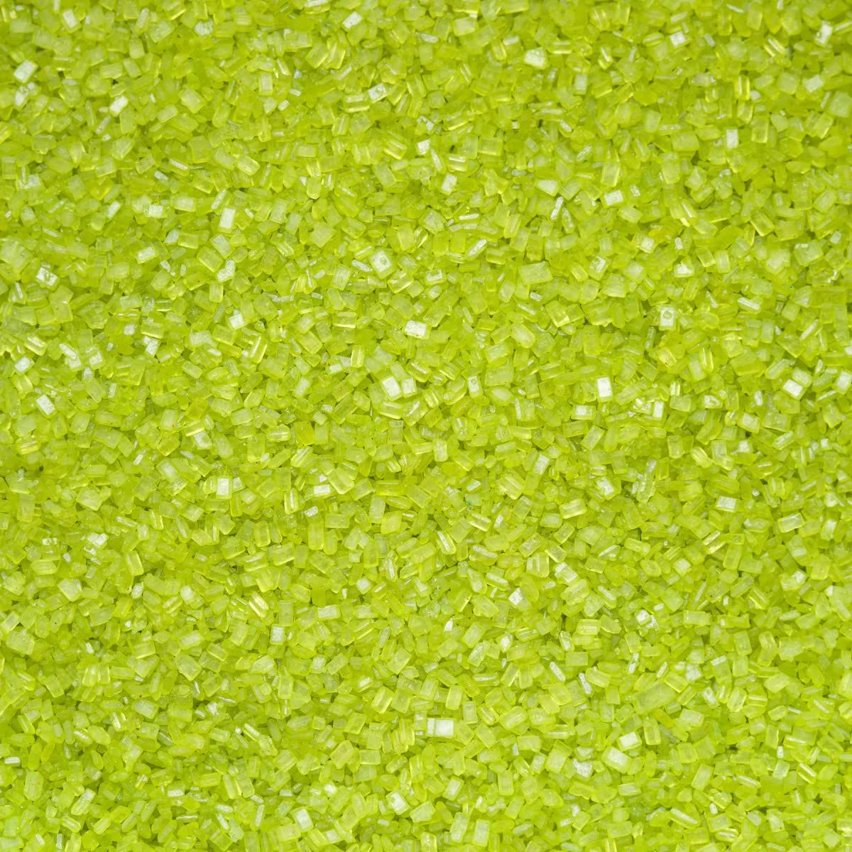 LIME GREEN Sugar Crystals - 4 oz shaker jar - Edible Sugar Sprinkles/Sanding Sugar for Cakes, Cupcakes, Cookies, Icing, Chocolate