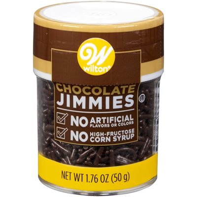 Wilton Naturally Flavored Jimmies Sprinkles 1.76oz-Chocolate