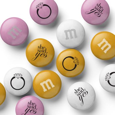 M&amp;M'S Milk Chocolate Engagement Candy, 2lbs of Bulk Candy for Engagement Party, Engagement Gifts and Candy Buffet Chocolate Bar