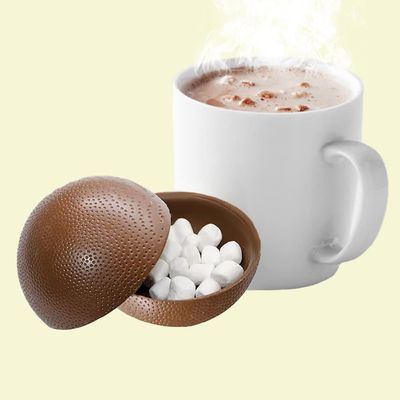 Christmas Hot Chocolate Bombs, Chocolaty Hallow Filled with Mini Marshmallows Birthday, Cocoa Bombs (Single)