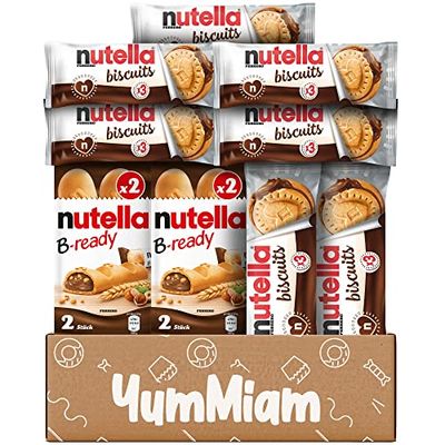 YumMiam Chocolate Box - Biscuits from EU : 9 Individual Packs - Packed in a Carton Gift Box.