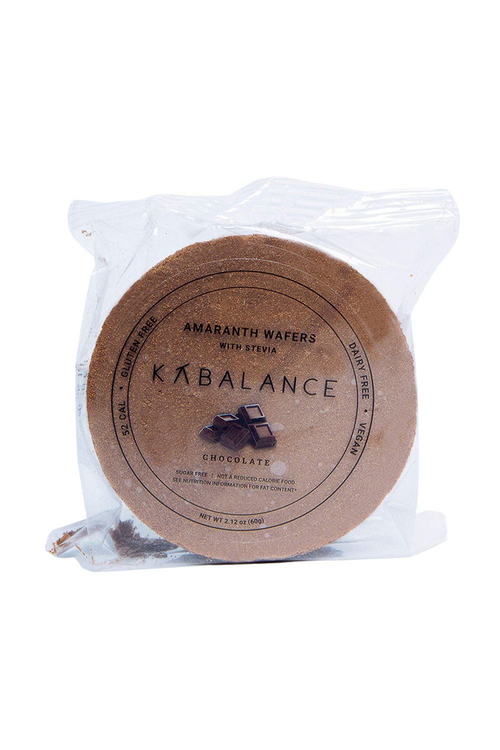 KABALANCE Amaranth Healthy Wafers/Obleas | CHOCOLATE | 8 Packs of 50 Wafers each (60g) | Best Snack For Your Everyday Life | 52 Calories per package | NO SUGAR ADDED - VEGAN - GLUTEN FREE