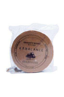 KABALANCE Amaranth Healthy Wafers/Obleas | CHOCOLATE | 8 Packs of 50 Wafers each (60g) | Best Snack For Your Everyday Life | 52 Calories per package | NO SUGAR ADDED - VEGAN - GLUTEN FREE