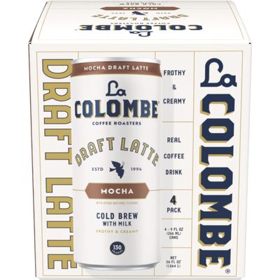 La Colombe Mocha Draft Latte - 9 Fluid Ounce, 4 Count - Cold-Pressed Espresso and Frothed Milk + Dark Chocolate - Made With Real Ingredients - Grab And Go Coffee La Colombe Mocha Draft Latte - 9 Fluid Ounce, 4 Count - Cold-Pressed Espresso and Frothed Milk + Dark Chocolate - Made With Real Ingredients - Grab And Go Coffee
