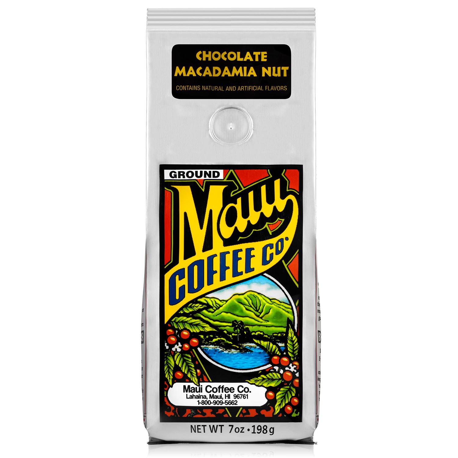 Maui Coffee Company, Maui Blend Chocolate Macadamia Nut coffee, 7 oz. - Ground
