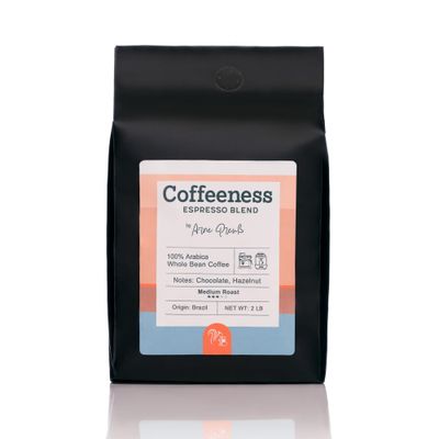 Espresso Blend Whole Bean Coffee - Medium Roast, Well-Balanced 100% Arabica from Brazil, Notes of Chocolate &amp; Hazelnut, Freshly Roasted in Brooklyn, Direct Trade, 2 LB