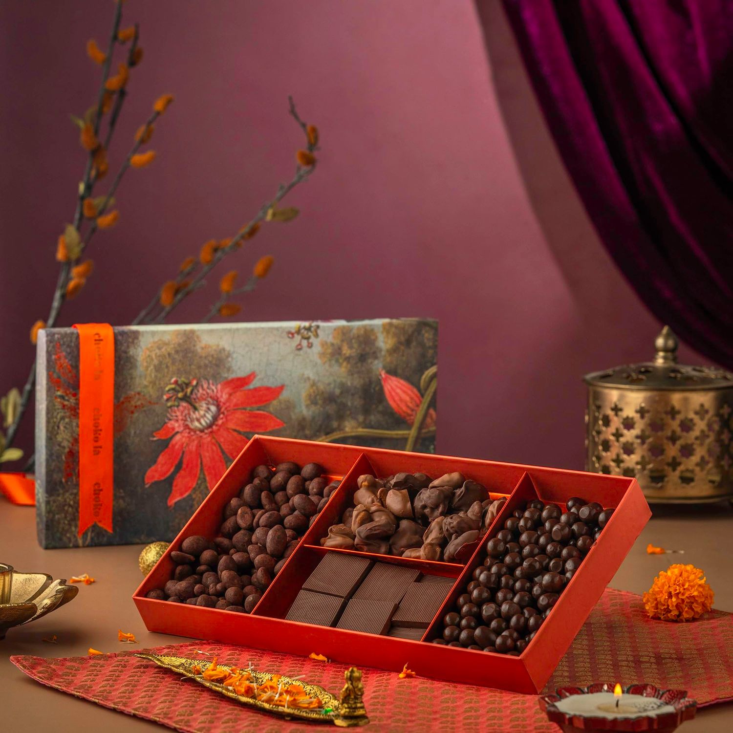 Chokola Harmony Chocolate Gift Basket | Premium Milk &amp; Dark Assorted Chocolate Gift Pack | Experience Luxury Of Gifting - 500g