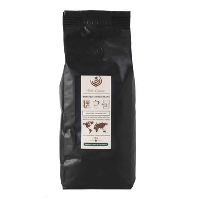 VIA CREMA 1 Kg Roasted Coffee Beans Dark Chocolate 1000gr Coffee Beans Bag