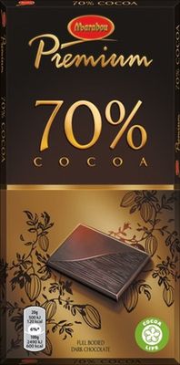 2 Bars x 100g of Marabou Premium - Original - Swedish - Dark Chocolate - 70% Cocoa