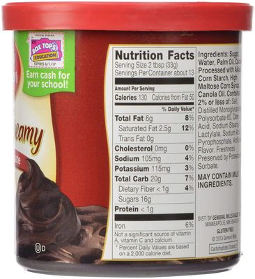 Betty Crocker Rich &amp; Creamy Frosting - Hershey's Triple Chocolate Fudge Chip - 16 oz