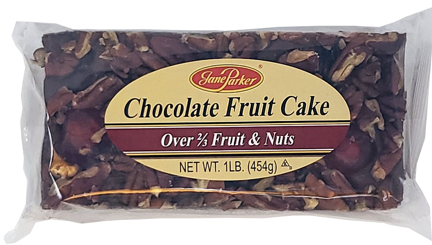 Jane Parker Fruitcake Chocolate Fruit Cake 1 Pound (16 Ounce) Loaf