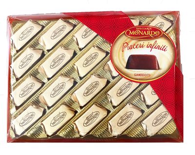 Chocolate Hazelnut Cream Center - 20 pieces (7.05 oz) - Imported from Calabria, Italy - Dolciaria Monardo Piacere Infiniti