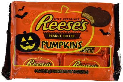 Reese&#39;s Halloween Peanut Butter Pumpkins, 6-Count, 1.2-Ounce Packages (Pack of 3)
