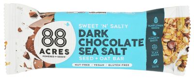 88 Acres, Dark Chocolate Sea Salt Seed Bar, 1.6 Ounce