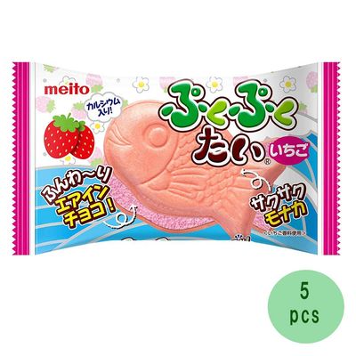 Pukupuku-Tai 0.6oz 5packs Japanese aerated chocolate meito Ninjapo