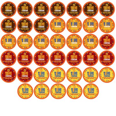 Mucho Gusto Hot Cocoa Sampler Pack Pods, Compatible with 2.0 K-Cup Brewers, 40 Count (Pack of 1)