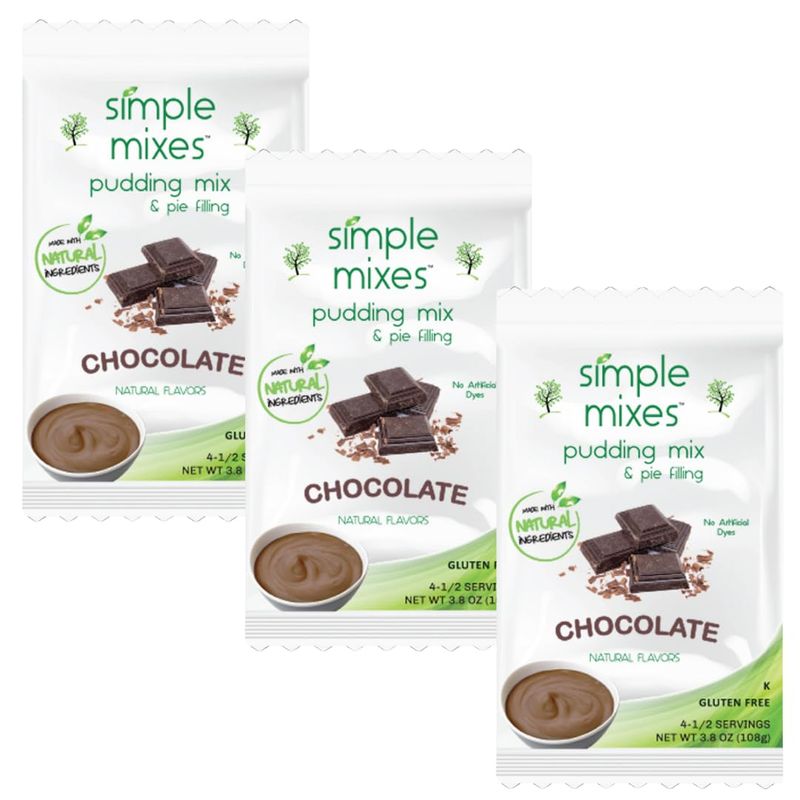 Simple Mixes Natural Pudding (Chocolate, 3-Pack)