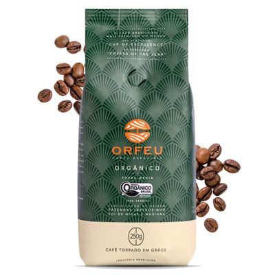 ORFEU - Special Organic Coffee - 100% Arabica Coffee, Light Roast - Honey &amp; Caramel Aroma - Chocolate &amp; Caramel Notes, Medium Acidity - Sustainable Plantation - 250g, 8.8oz