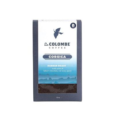La Colombe Corsica Dark Roast Drip Grind Ground Coffee - 12 Ounce (Pack of 4) - Notes of Baker&#39;s Chocolate, Red Wine &amp; Spices - Full-Bodied, Chocolatey, Roasty Ground Coffee