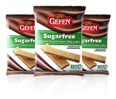 Gefen Sugar Free Chocolate Cream Filed Wafer Cookies, 7oz (3 Pack) Dairy Free, Zero Trans-fat, No Aspartame