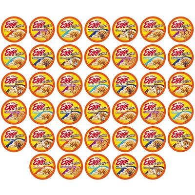 Eggo Beverages Waffle Flavored Coffee Pods Variety Pack Sampler for Keurig K Cup Brewers, Fair Trade Certified, 40 Count - Chocolate Chip, Cinnamon, Maple Syrup, Blueberry, Vanilla