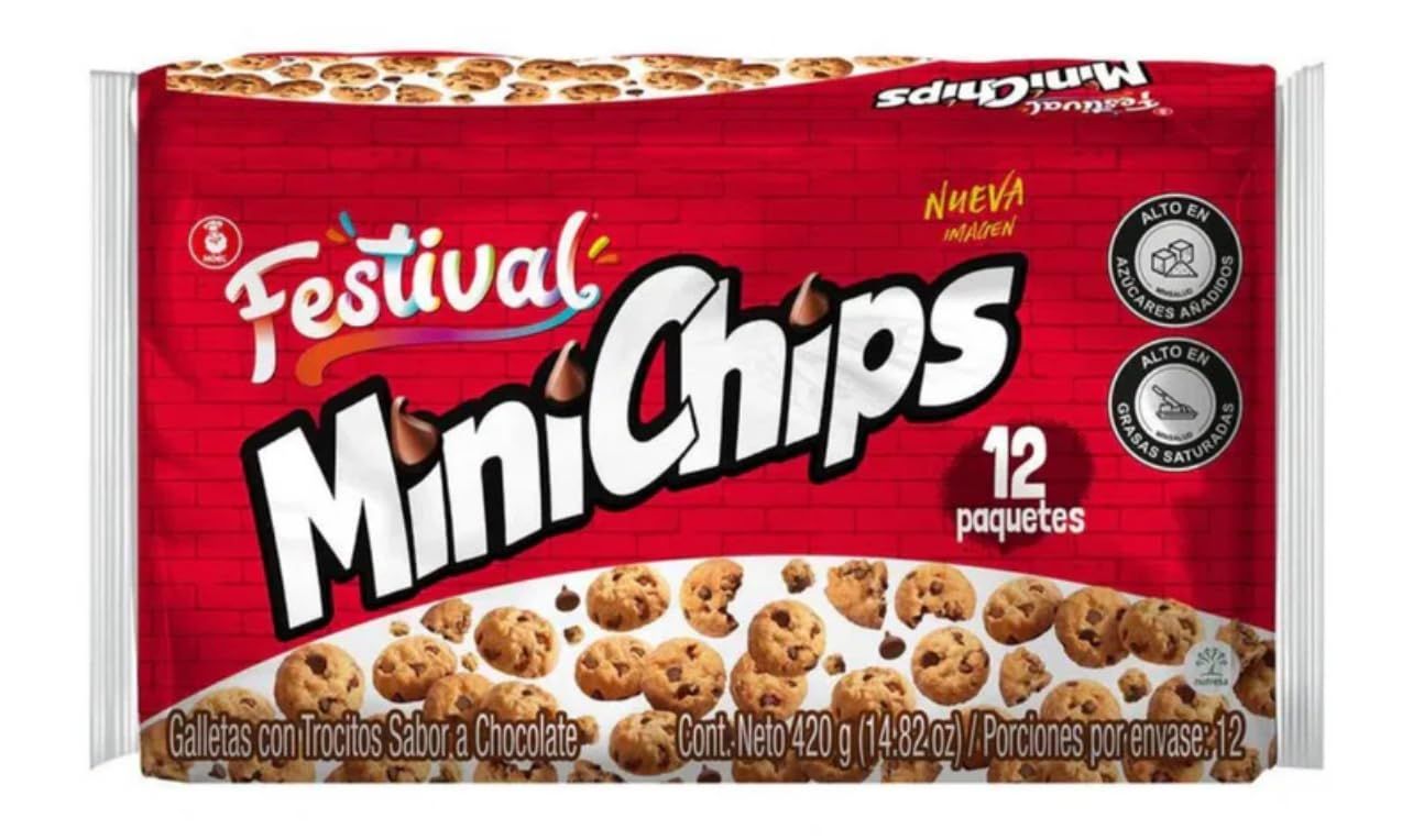 Generic Minichips Colombia (12 pack) Mini Chocolate Chips by Festival Chocolate Cookies Colombian snacks