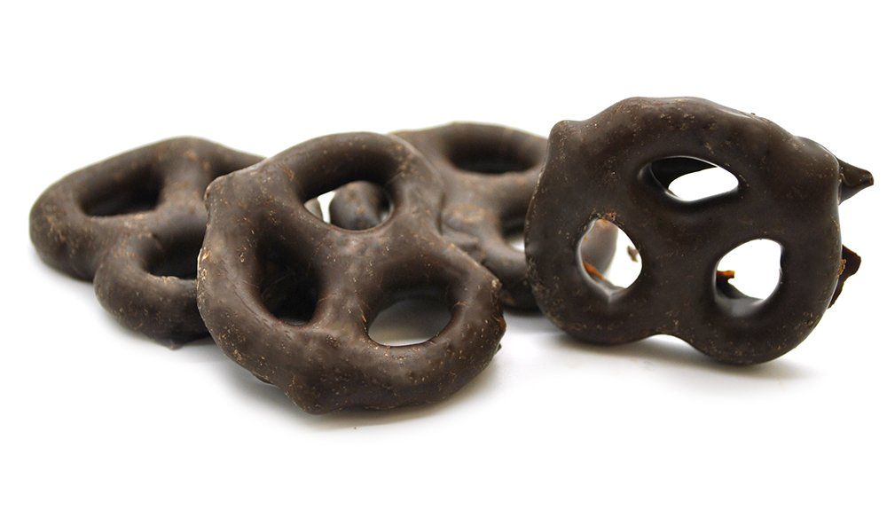 SweetGourmet Dark Chocolate Covered Mini Pretzels Holiday Sweets | 1 Pound