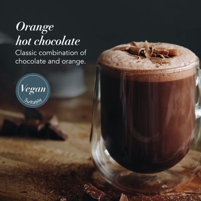 Whittard of Chelsea - Orange Flavor Hot Chocolate - Milk Chocolate Mix, Vegetarian, Vegan Friendly, Baking Cocoa (350g, 1ct)