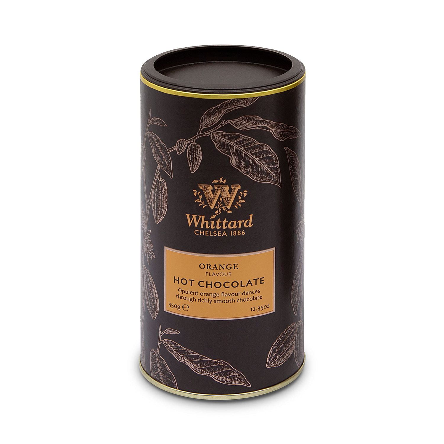 Whittard of Chelsea - Orange Flavor Hot Chocolate - Milk Chocolate Mix, Vegetarian, Vegan Friendly, Baking Cocoa (350g, 1ct)