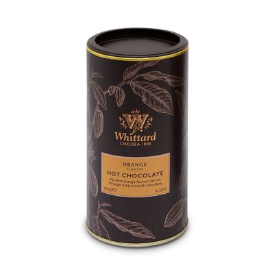 Whittard of Chelsea - Orange Flavor Hot Chocolate - Milk Chocolate Mix, Vegetarian, Vegan Friendly, Baking Cocoa (350g, 1ct)