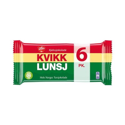 Kvikk Lunsj Freia Norwegian Melkesjokolade Milk Chocolate Wafers 2X3Pk. Scandinavian Food Candy Norwegian Gifts Snacks Choclate Bar Product
