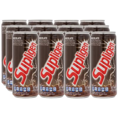 Supligen Chocolate Liquid Meal Supplement for Strength and Energy, 9.87 Ounce (Pack of 12)