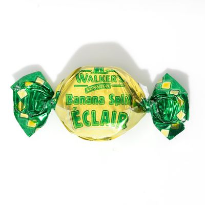 Walkers' Nonsuch Banana Split clairs | with Condensed Milk & White Chocolate | Flavored Taffy Chewy | Imported from the UK | English Caramel Toffee | 5.29 Oz (150g)