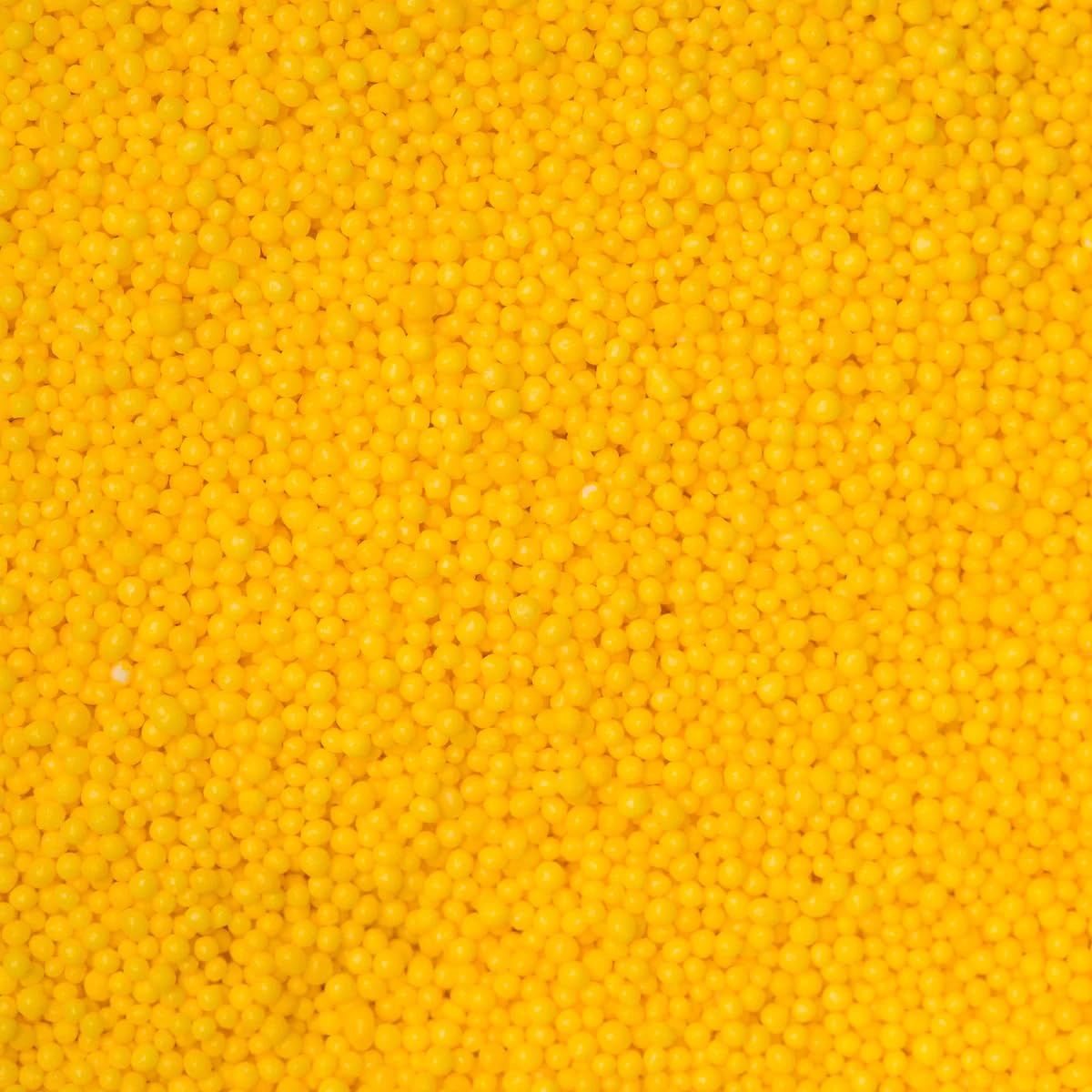 YELLOW Nonpareils - 4 oz shaker jar - Edible Nonpareil Sprinkles for Cakes, Cupcakes, Cookies, Icing, Chocolate