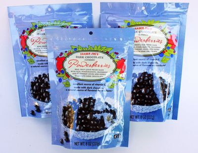 Trader Joe&#39;s Dark Chocolate Covered Powerberries with Acai, Pomegranate, Cranberry and Blueberry (Pack of 3)