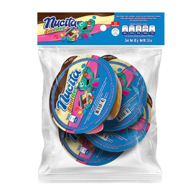 Nucita Trisabor Confites Bags | Delicious On-The-Go Treat | Candy for Children | 4 Pieces in Each Bag | Chocolate, Vanilla &amp; Strawberry Flavors | 2.8 Ounce (Pack of 12)